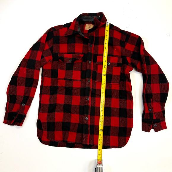 Vintage Profile Buffalo Plaid Flannel Shirt/Jacket Wool Carter & Churchill - Picture 7 of 7